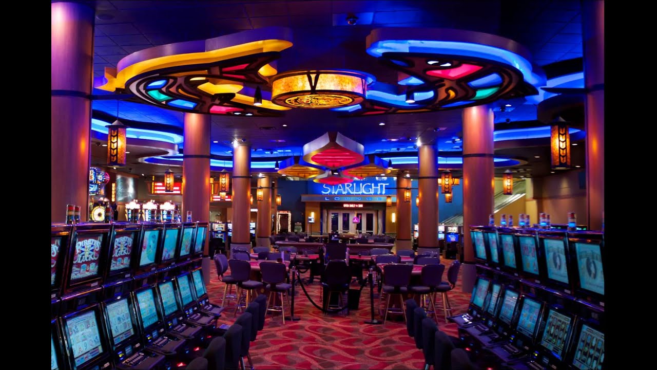 Adult-only casino gaming floor with clear access signage