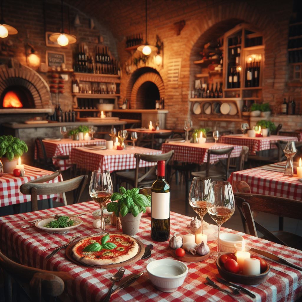 Casino hotel signature restaurant with warm lighting and full tables